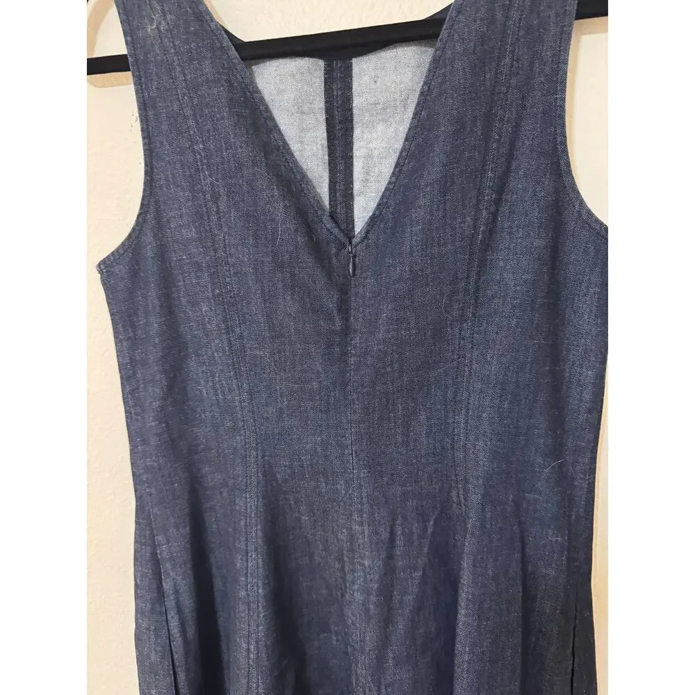 Boden Penelope Denim Midi Dress 10 Medium - Picture 4 of 5